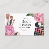Roze Logo Beauty Make-up Artiest Visitekaartje (Voorkant)