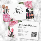 Roze Logo Beauty Make-up Artiest Visitekaartje