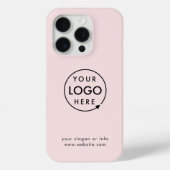 Roze Logo | Bedrijfs Bedrijfs Moderne iPhone Geval Case-Mate iPhone Case (Achterkant)