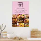 Roze Logo | Fotopromotie branding Poster (Keuken)