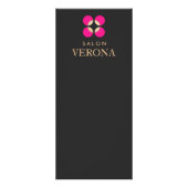 Roze Logo Makeup Artiest en Beauty Salon Menu (Voorkant)