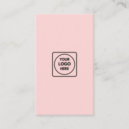 Roze Logo | Modern Verticaal Stijlvol Ontwerp Visitekaartje