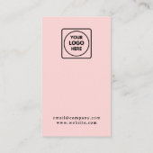 Roze Logo | Modern Zakelijk Loyalty Design (Achterkant)