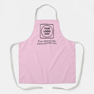 Roze Logo   Moderne Zakelijke Bedrijfs branding Schort
