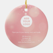 Roze Logo Ornament voor Salons (Achterkant)