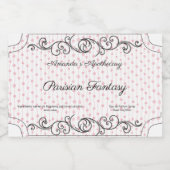 -roze-Logo-parfum Likeurfles Etiket (Enkel label)