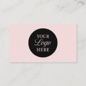 Roze Logo QR Code Minimalistische Professionele Vi Visitekaartje (Achterkant)