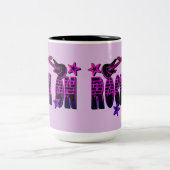 Roze Logo Rock on Guitars & Stars Mok (Center)