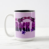 Roze Logo Rock on Guitars & Stars Mok (Links)