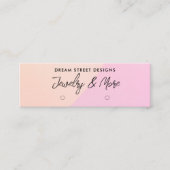 Roze Logo sociale media met roze Kaart voor beelds Mini Visitekaartje (Voorkant)