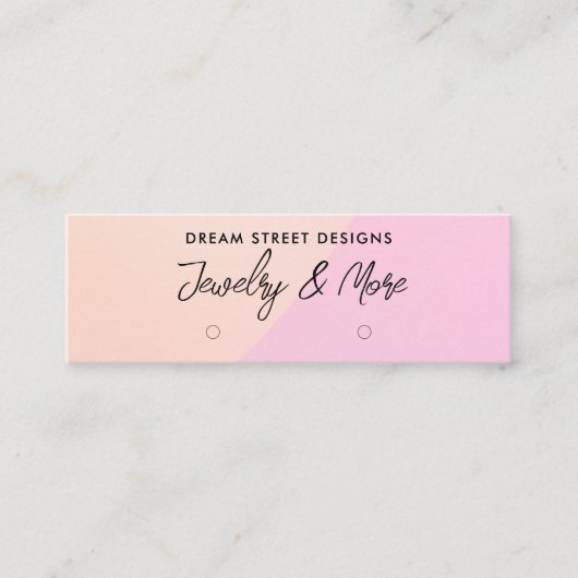 Roze Logo sociale media met roze Kaart voor beelds Mini Visitekaartje (Voorkant)