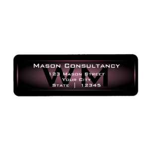 Roze logo-terugzendlabel etiket