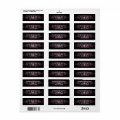 Roze logo-terugzendlabel etiket (Full Sheet)