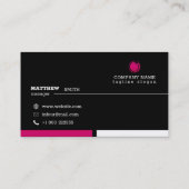 Roze Logo Visitekaartje (Achterkant)