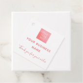 Roze Logo Waterverf Social Media Bestellen Bedankt Bedankjes Labels (In situ)