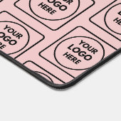 Roze Logo Zakelijk Patroon Bureaumat (Hoek)