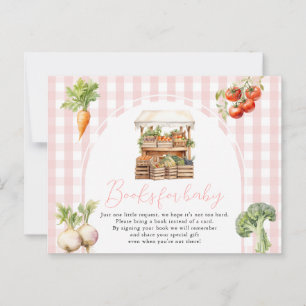 Roze Lokaal Gegroeide Verse Markt Boeken voor baby Briefkaart