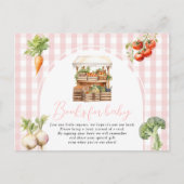 Roze Lokaal Gegroeide Verse Markt Boeken voor baby Briefkaart (Voorkant)