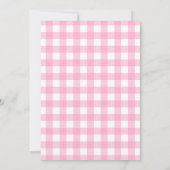 Roze lokaal geteeld Baby shower Kaart (Achterkant)