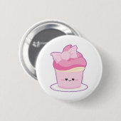 Roze Lolita Cupcake Ronde Button 5,7 Cm (Voorkant /achterkant)