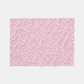 Roze Lollipop Fleece Deken (Voorkant (Horizontaal))