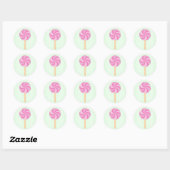 Roze Lollipop Stickers (Vel)