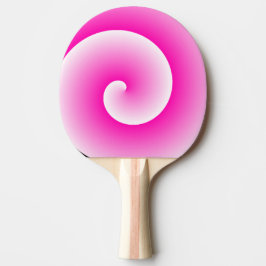 Roze Lollipop Swirl Ping Pong Paddle Tafeltennisbatje