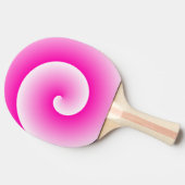 Roze Lollipop Swirl Ping Pong Paddle Tafeltennisbatje (Zijkant)