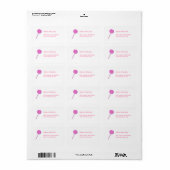 Roze Lollypop Etiket (Full Sheet)