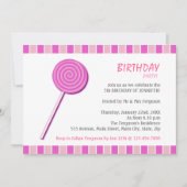 Roze Lollypop Kaart (Voorkant)