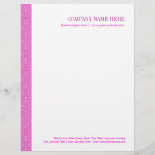 Roze Lollypop Patroon Briefhoofd