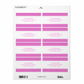 Roze Lollypop Patroon Etiket (Full Sheet)