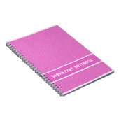 Roze Lollypop Patroon Notitieboek (Rechterzijde)