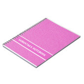 Roze Lollypop Patroon Notitieboek (Linkerzijde)