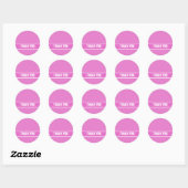Roze Lollypop Patroon Ronde Sticker (Vel)