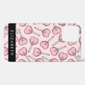 Roze Lolly's, Hart Lolly's, Lolly, Je Naam Case-Mate iPhone Case (Achterkant (horizontaal))