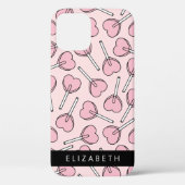 Roze Lolly's, Hart Lolly's, Lolly, Je Naam Case-Mate iPhone Case (Achterkant)