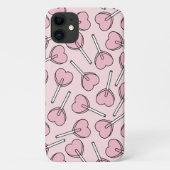 Roze Lolly's, Hart Lolly's, Lolly Patroon Case-Mate iPhone Case (Achterkant)