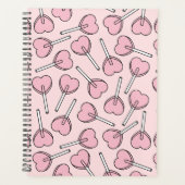 Roze Lolly's, Hart Lolly's, Lolly Patroon Planner (Voorkant)