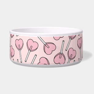 Roze Lolly's, Hart Lolly's, Lolly Patroon Voerbakje