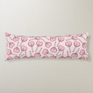 Roze Lolly's, Hart Lolly's, Lolly Stippenpatroon Lichaamskussen