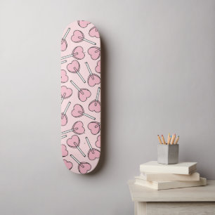 Roze Lolly's, Hart Lolly's, Lolly Stippenpatroon Persoonlijk Skateboard