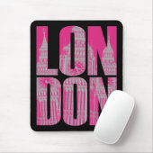 Roze Londen Muismat (Met muis)