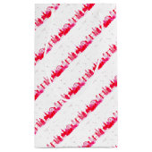 Roze Londense waterverf skyline Engeland stijlvol Klein Cadeauzakje (Achterkant)