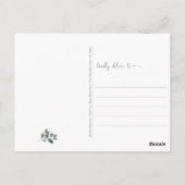 Roze Long Tailed Kolibries Denken aan jou Briefkaart (Achterkant)