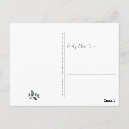 Roze Long Tailed Kolibries Denken aan jou Briefkaart (Achterkant)