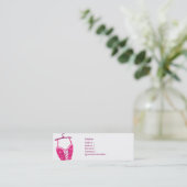 Roze Longlinebra - Skinny Mini Visitekaartje (Staand voorkant)