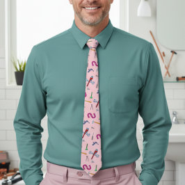 Roze loodgietersberoep loodgieter vader Stropdas