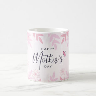 Roze Loofwerk & Vlinders Koffiemok