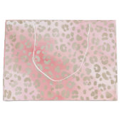 Roze loopvlakpatroon groot cadeauzakje (Voorkant)